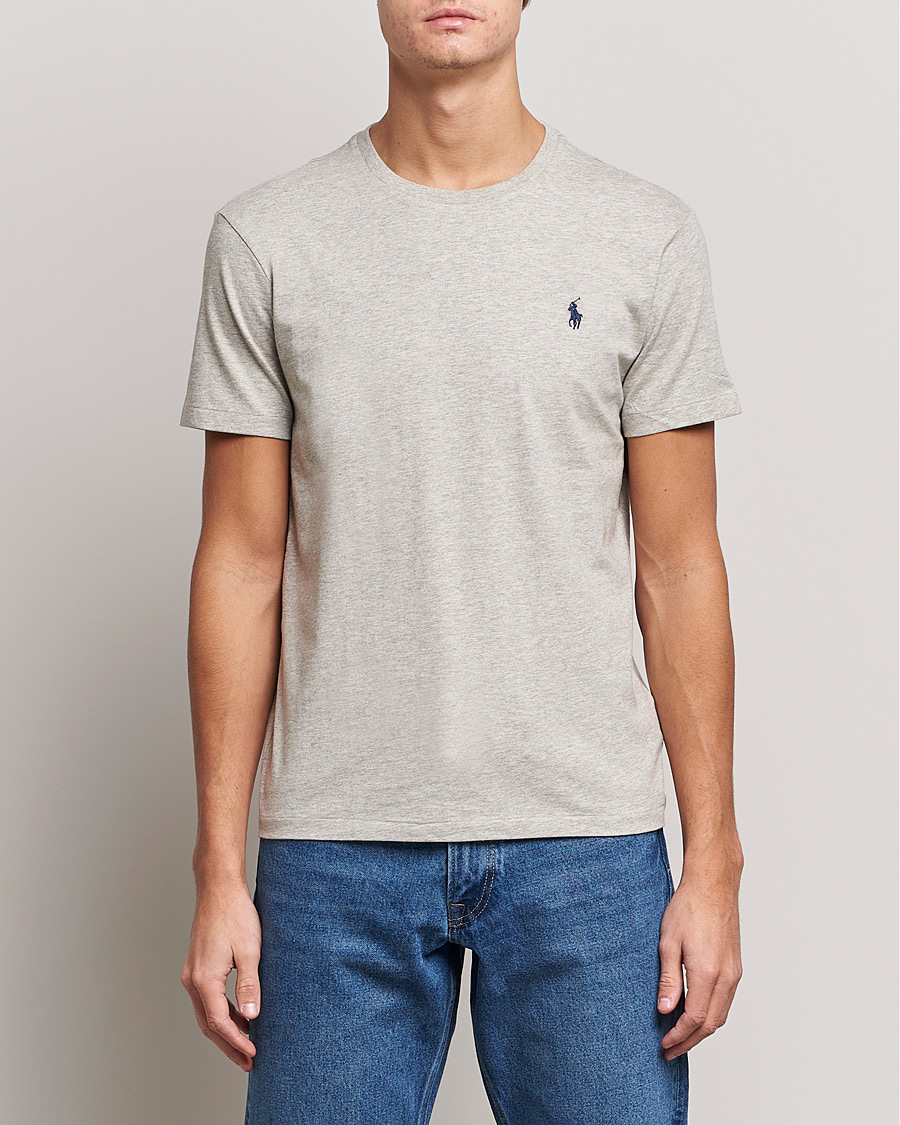 Men | T-Shirts | Polo Ralph Lauren | Custom Slim Fit Tee New Grey Heather