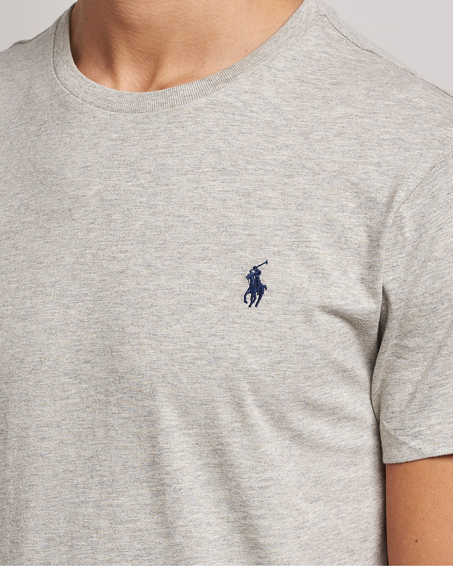 Men | T-Shirts | Polo Ralph Lauren | Custom Slim Fit Tee New Grey Heather