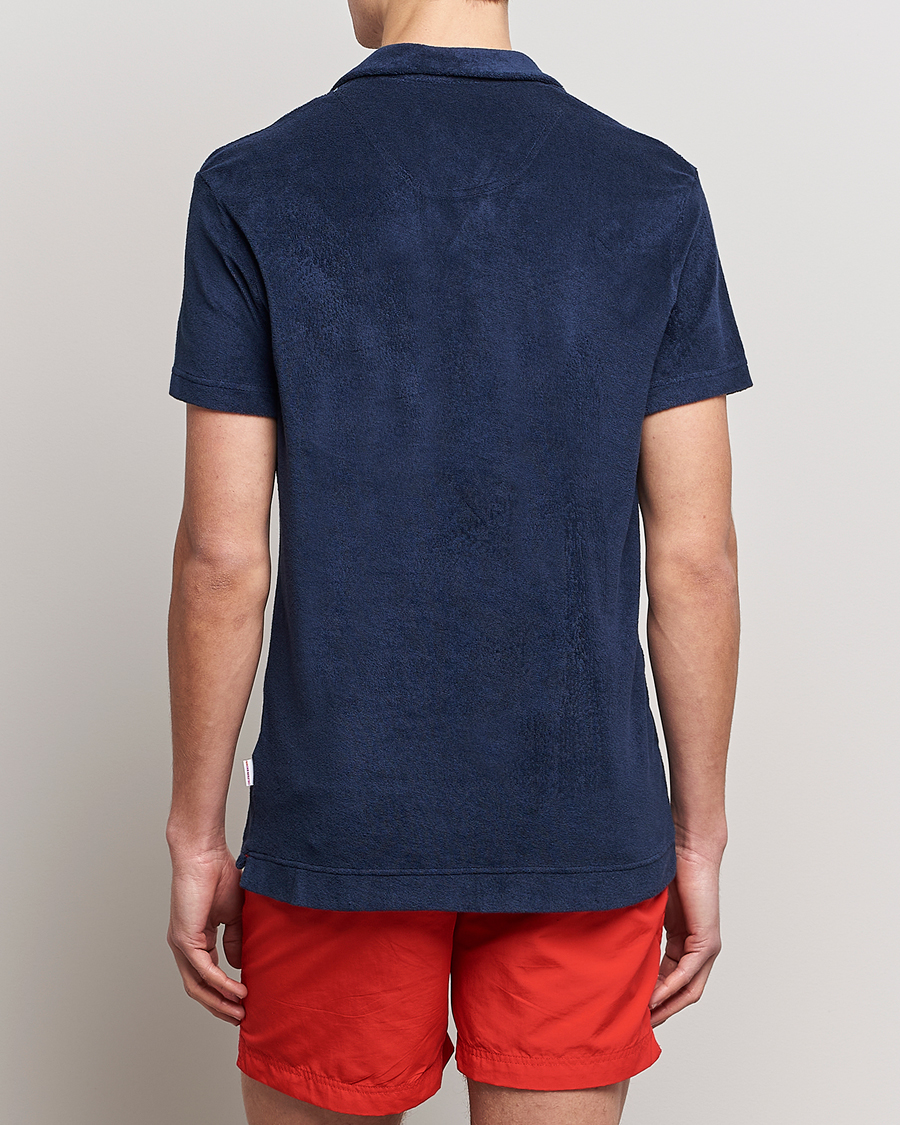 Men | Polo Shirts | Orlebar Brown | Terry Polo Navy