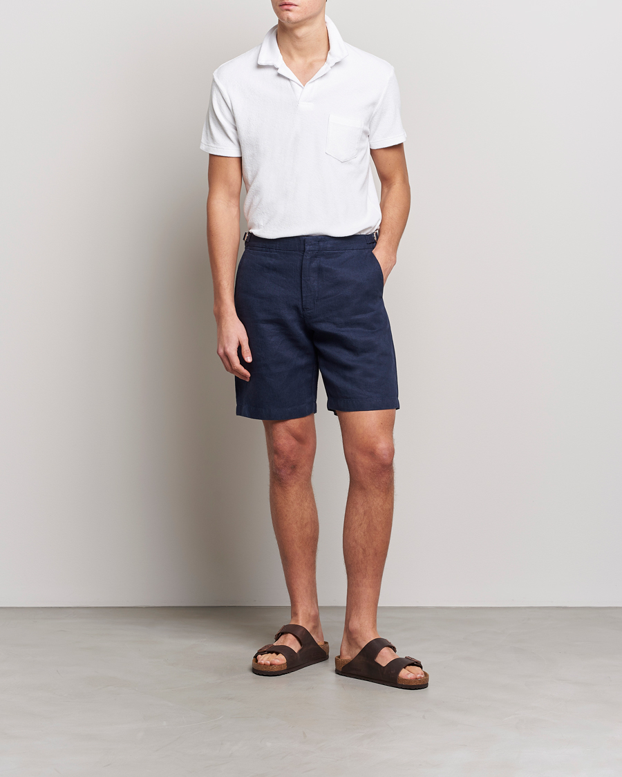 Men | Polo Shirts | Orlebar Brown | Terry Polo White