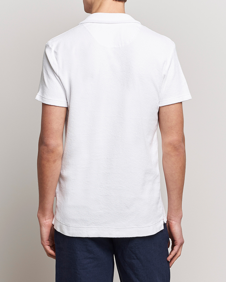 Men | Polo Shirts | Orlebar Brown | Terry Polo White