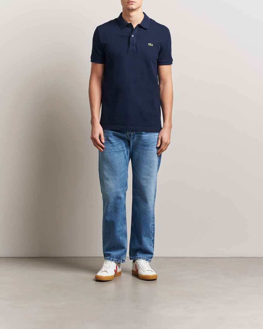 Men | Polo Shirts | Lacoste | Slim Fit Polo Piké Navy Blue