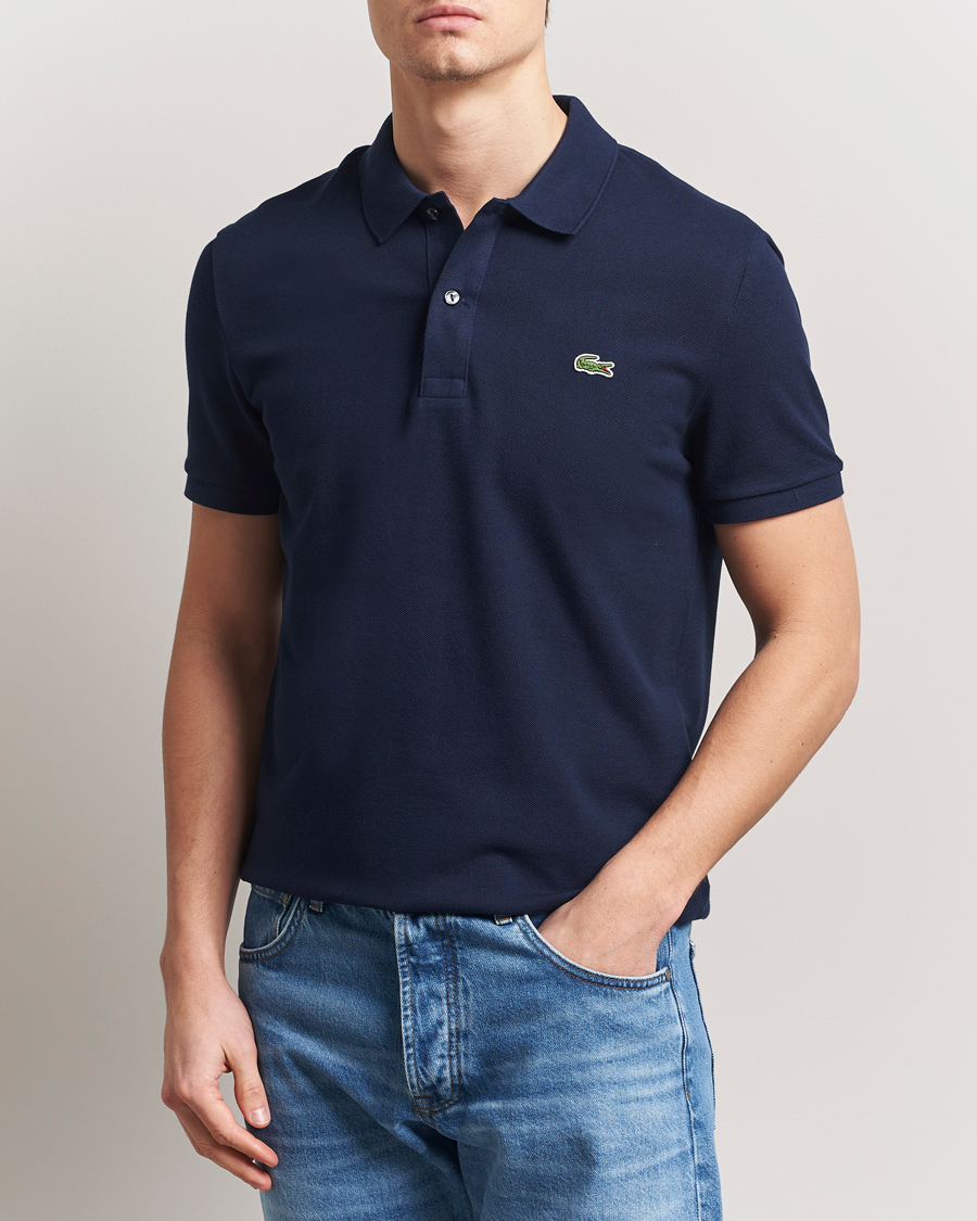 Men | Polo Shirts | Lacoste | Slim Fit Polo Piké Navy Blue
