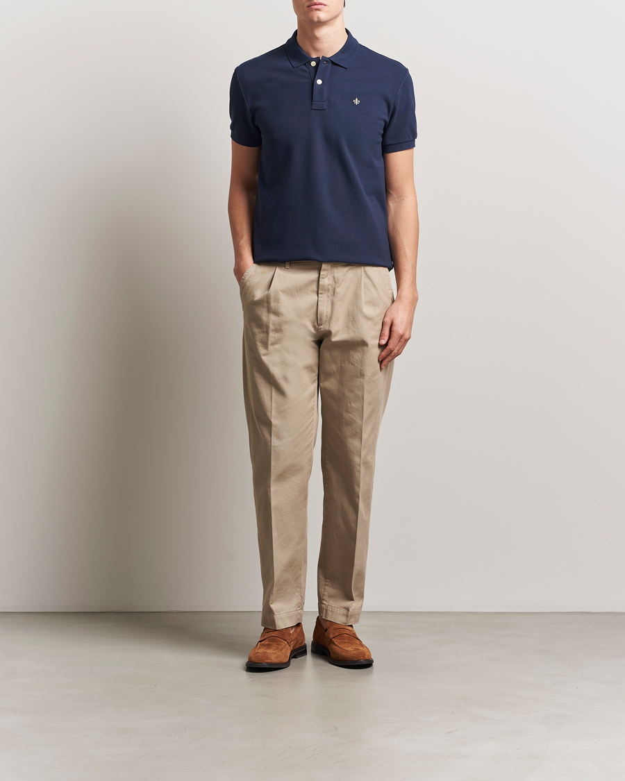 Men | Polo Shirts | Morris | New Piqué Navy