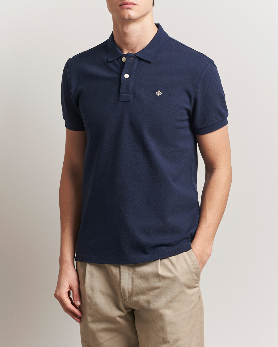 Men | Polo Shirts | Morris | New Piqué Navy