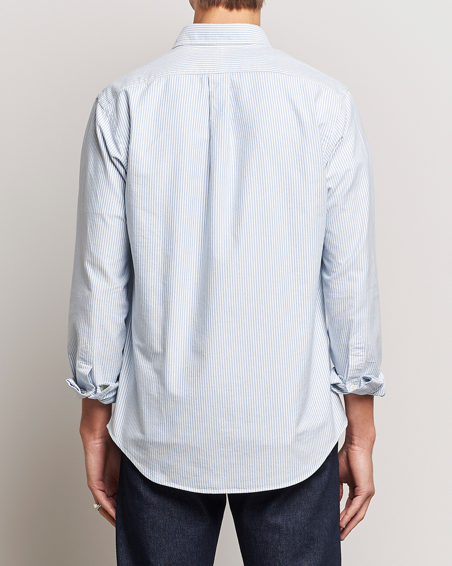 Men | Shirts | Polo Ralph Lauren | Custom Fit Oxford Shirt Stripes Blue