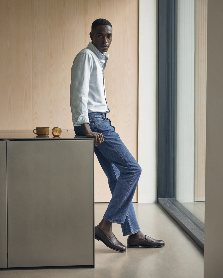 Men | Shirts | Polo Ralph Lauren | Custom Fit Oxford Shirt Stripes Blue