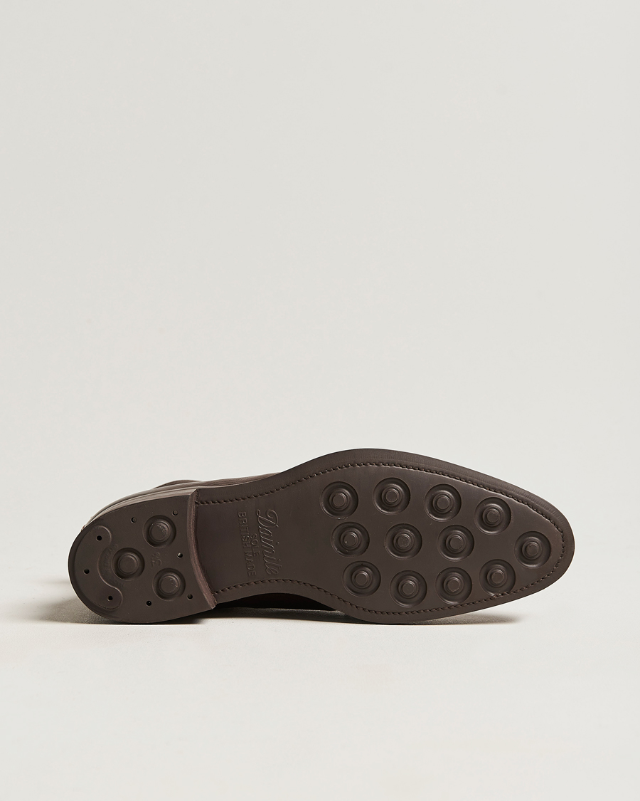 Men | Boots | Edward Green | Galway Grained Boot Dark Brown Utah Calf