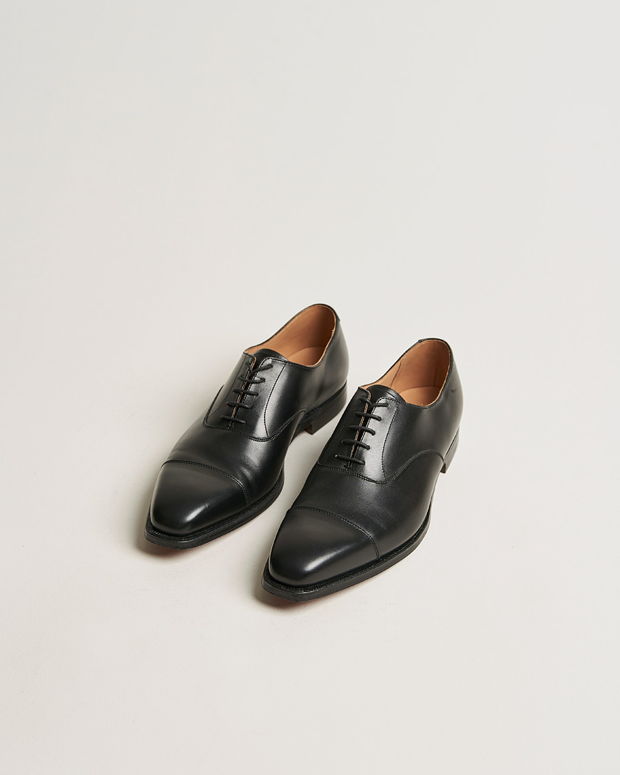 Men | Oxford Shoes | Crockett & Jones | Hallam Oxford Black Calf