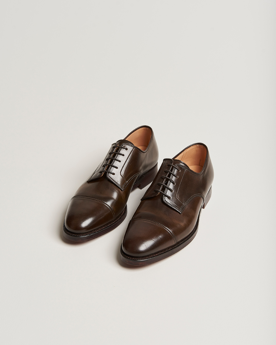 Men | Derby Shoes | Crockett & Jones | Bradford Derby Dark Brown Cordovan