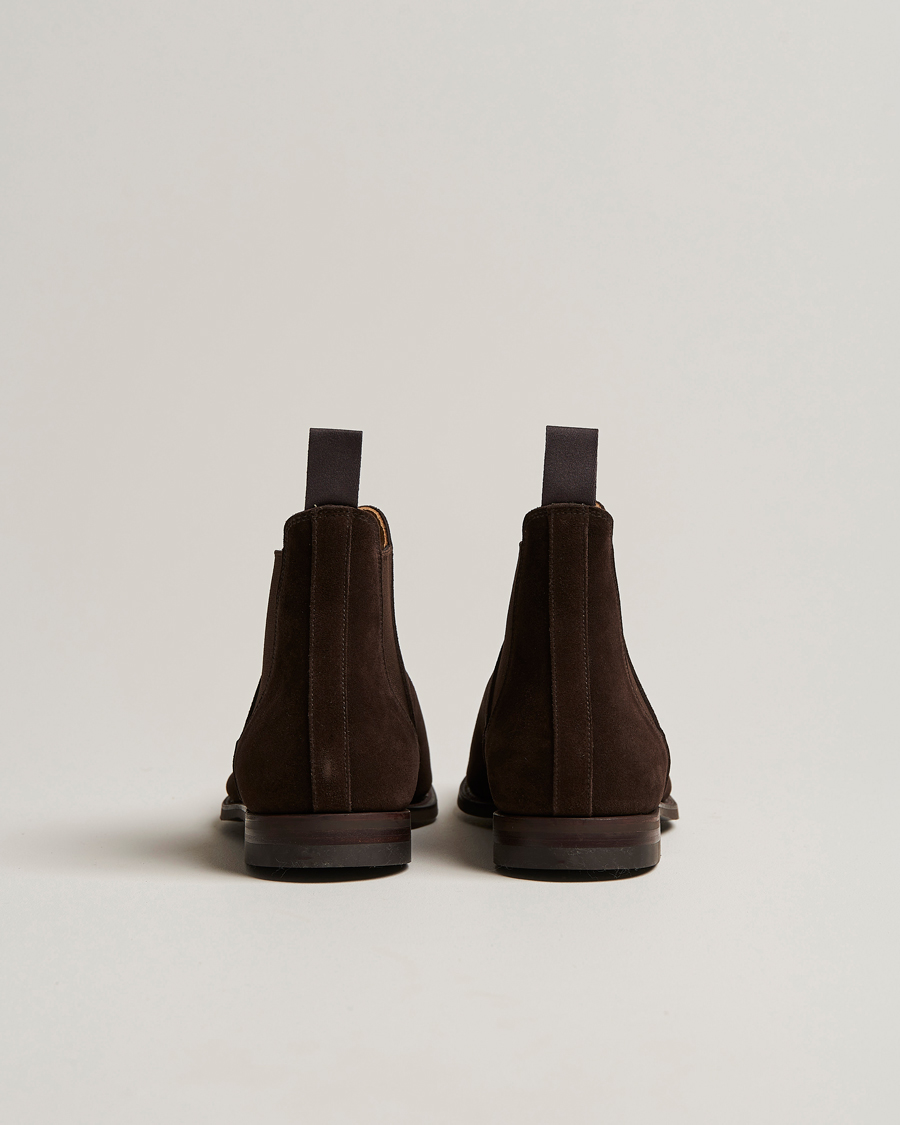 Men | Boots | Crockett & Jones | Chelsea 8 Boot Dark Brown Suede