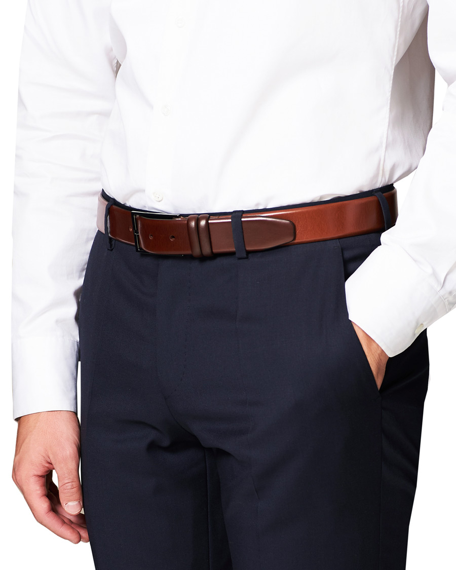 Men | BOSS Carmello Leather Belt 3,5 cm Medium Brown | BOSS BLACK | BOSS Carmello Leather Belt 3,5 cm Medium Brown