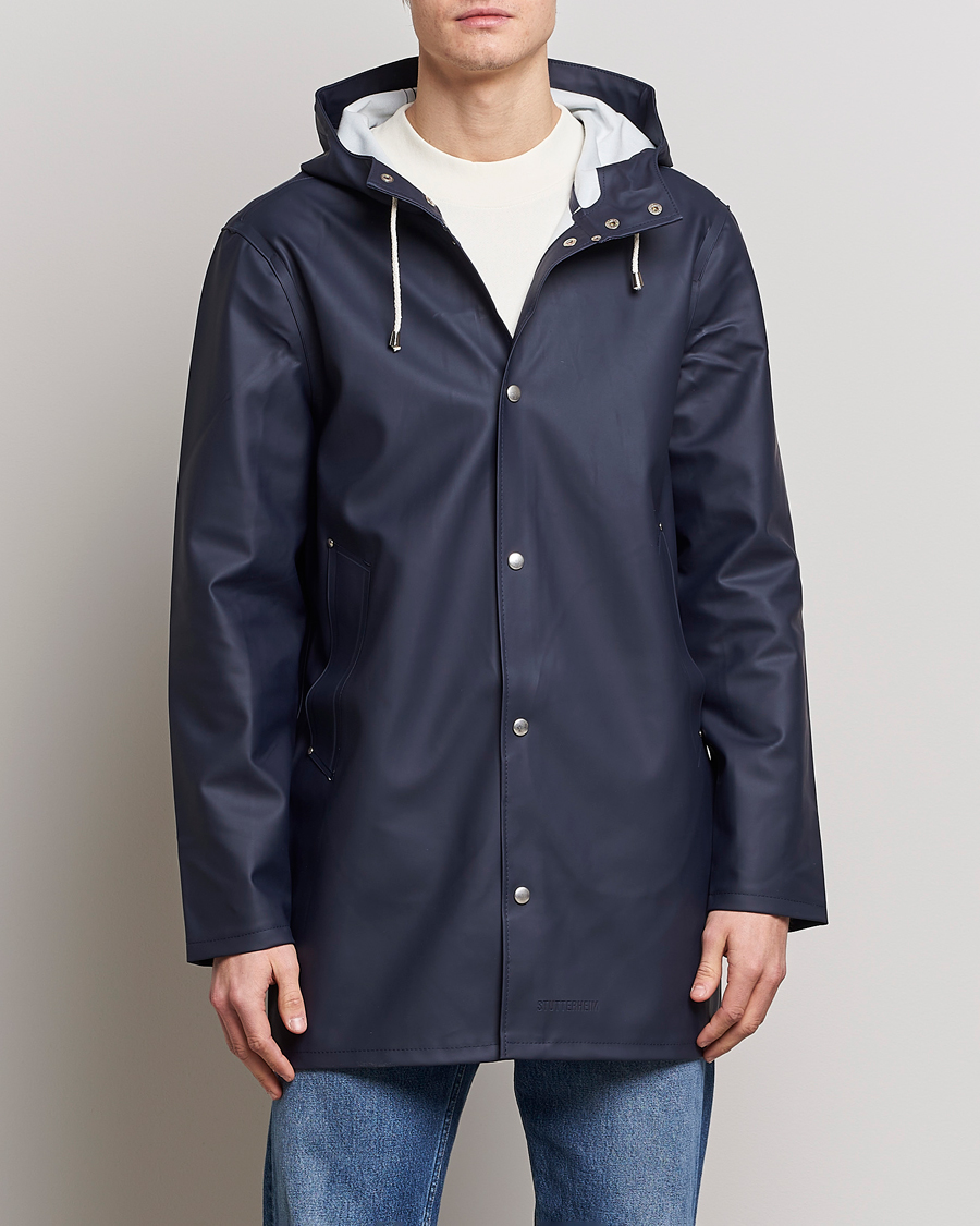 Men | Coats & Jackets | Stutterheim | Stockholm Raincoat Navy