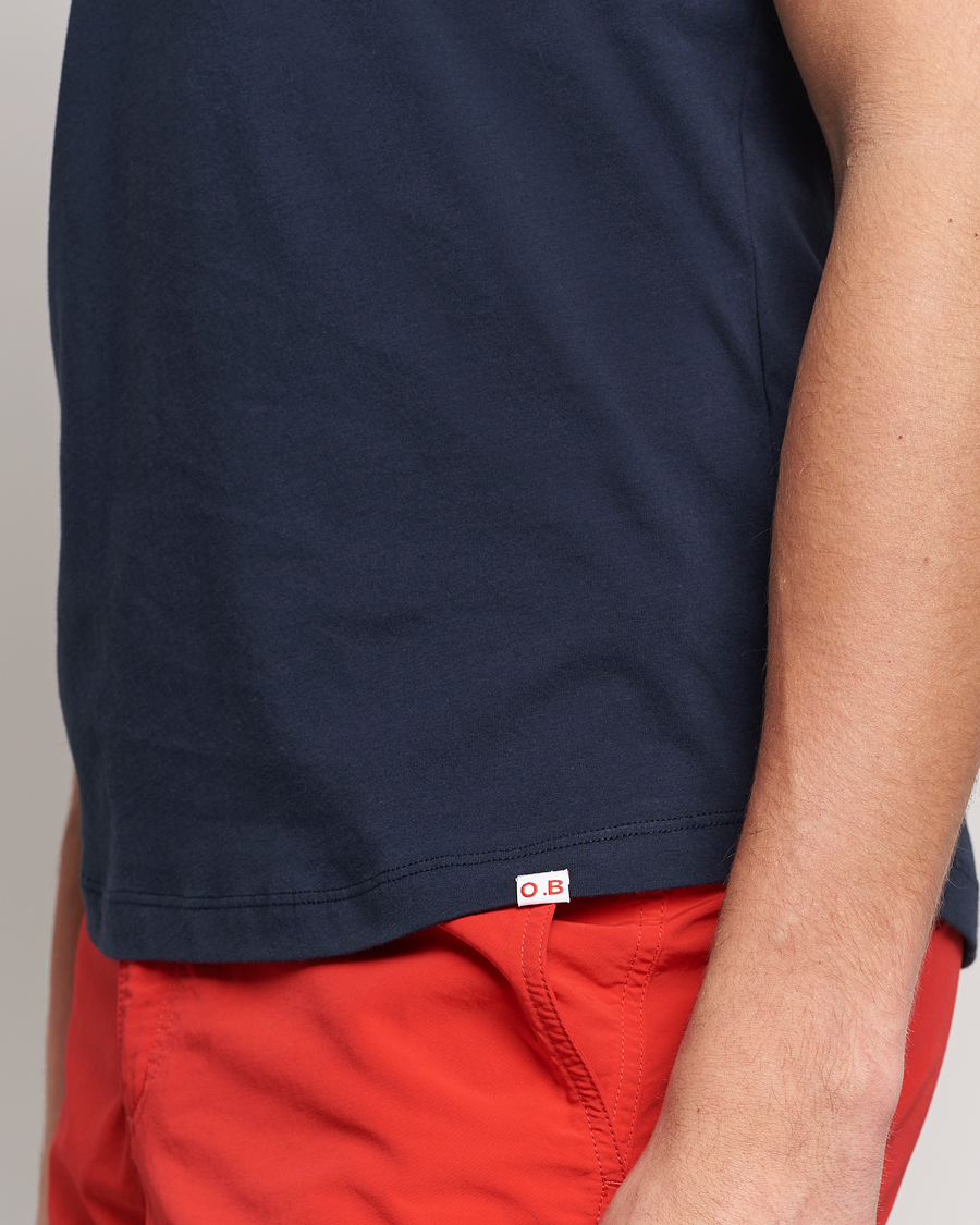 Men | T-Shirts | Orlebar Brown | OB V-Neck Tee Navy