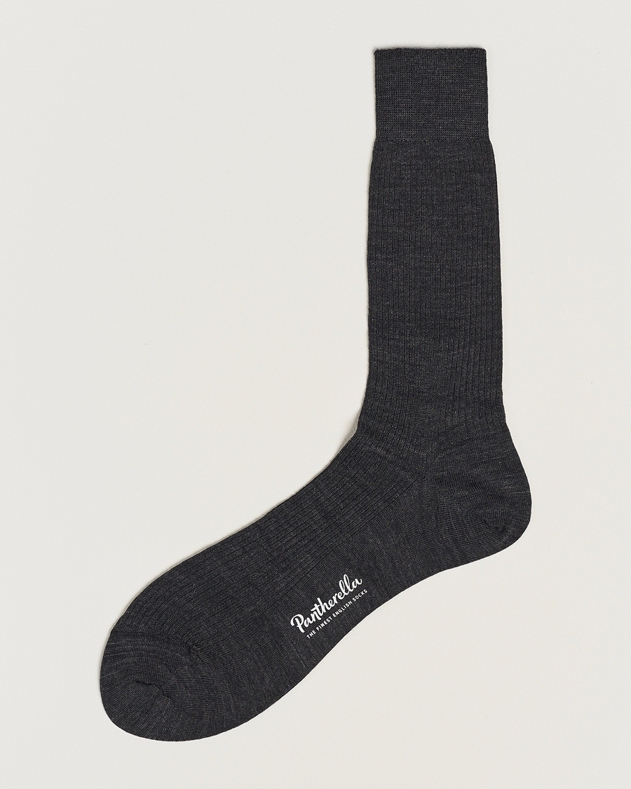 Men | Underwear & Socks | Pantherella | Naish Merino/Nylon Sock Charcoal