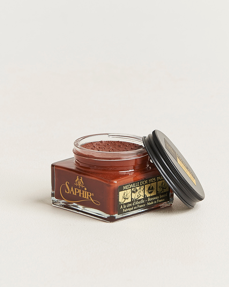 Men | Shoe Care | Saphir Medaille d'Or | Creme Pommadier 1925 75 ml Cognac