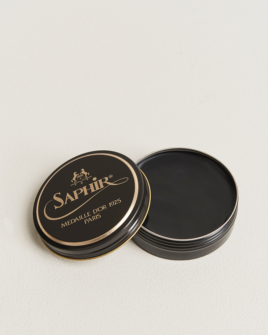 Men | Shoe Care | Saphir Medaille d'Or | Pate De Lux 50 ml Black