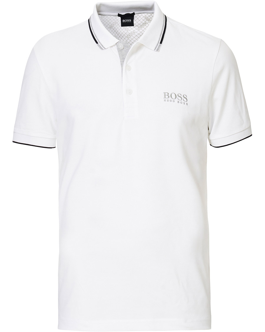 Men | Polo Shirts | BOSS GREEN | BOSS Athleisure Paddy Pro Polo White