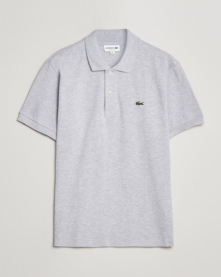 Men | Polo Shirts | Lacoste | Original Polo Piké Silver Chine