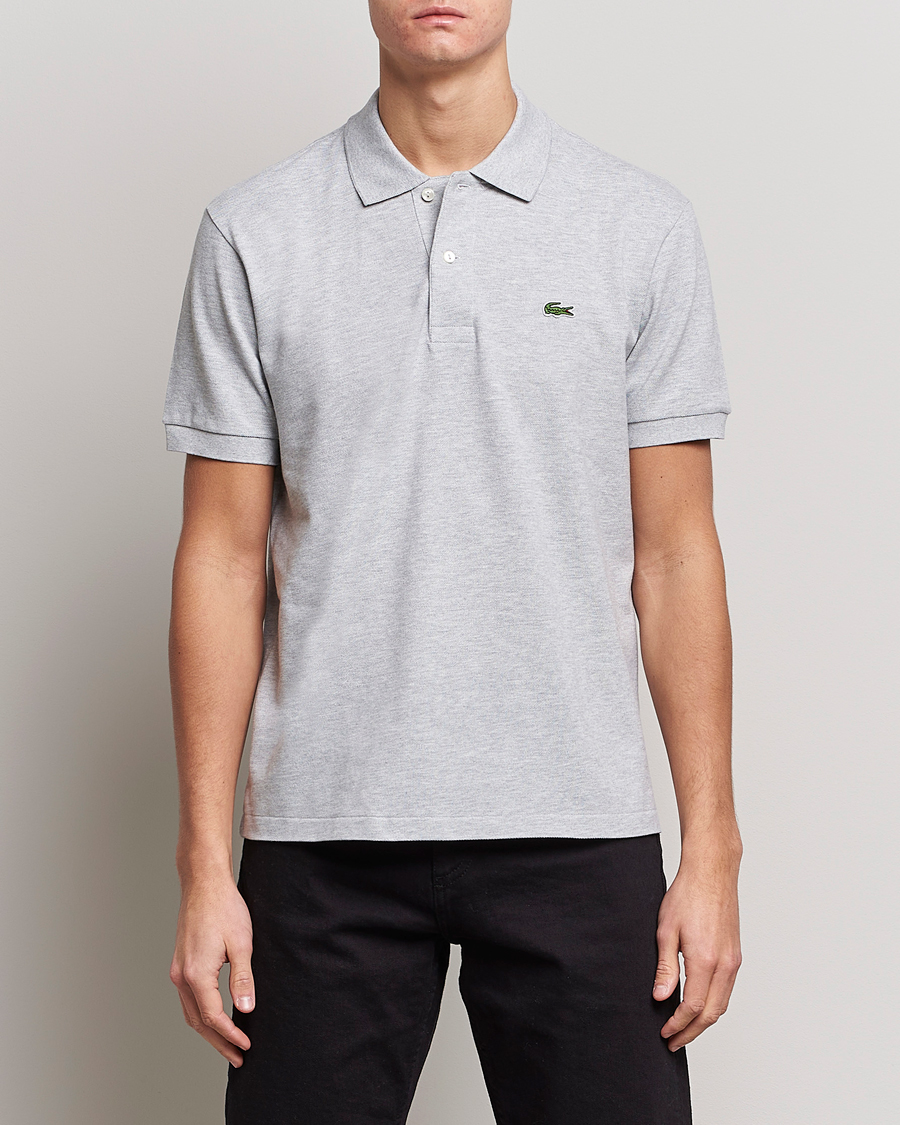 Men | Polo Shirts | Lacoste | Original Polo Piké Silver Chine