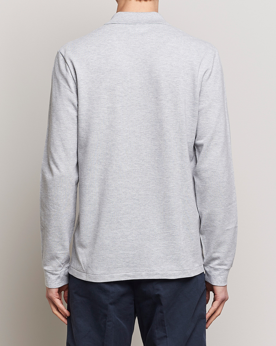 Men | Sweaters & Knitwear | Lacoste | Original Long Sleeve Polo Piké Silver Chine