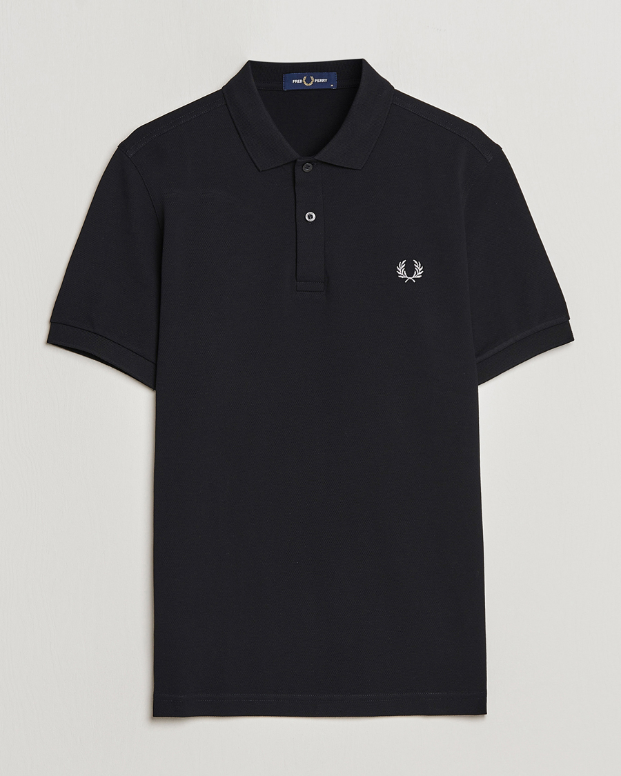 Men | Polo Shirts | Fred Perry | Plain Polo Black