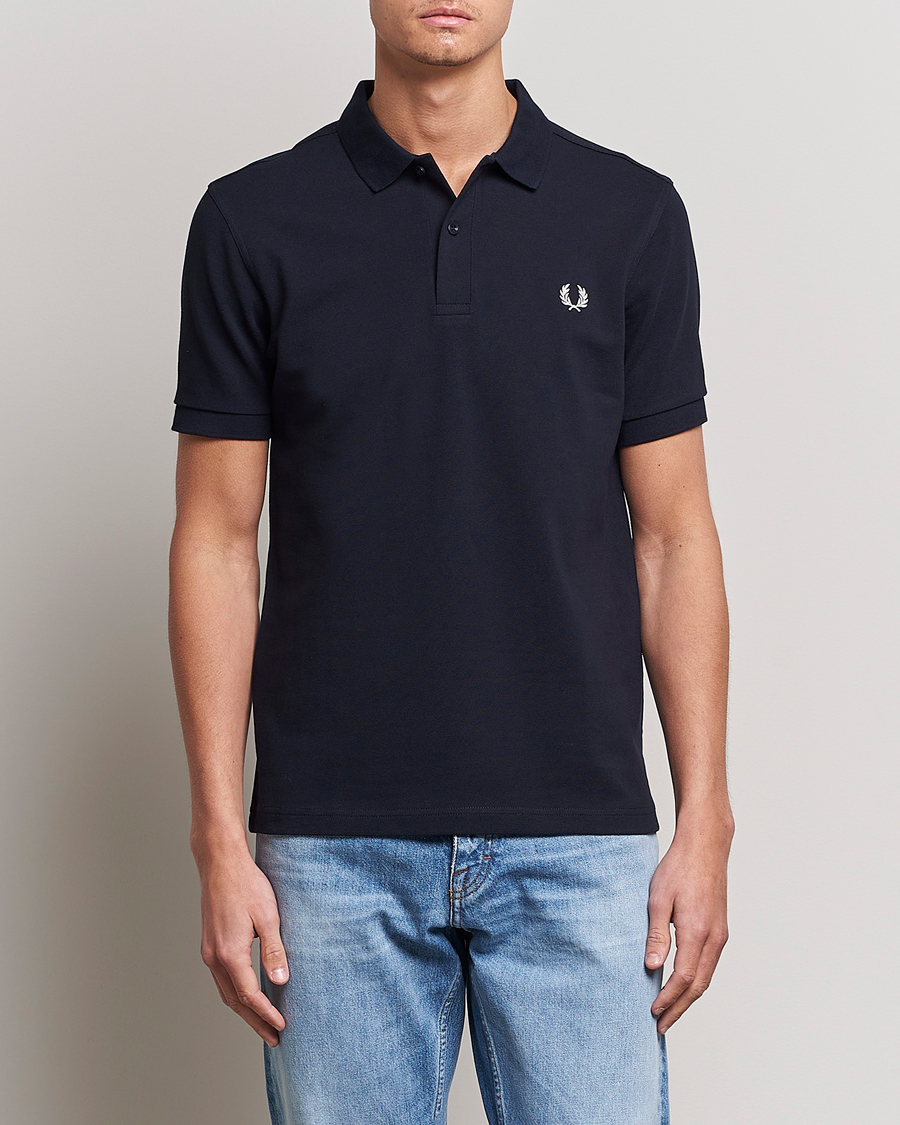 Men | Polo Shirts | Fred Perry | Plain Polo Navy