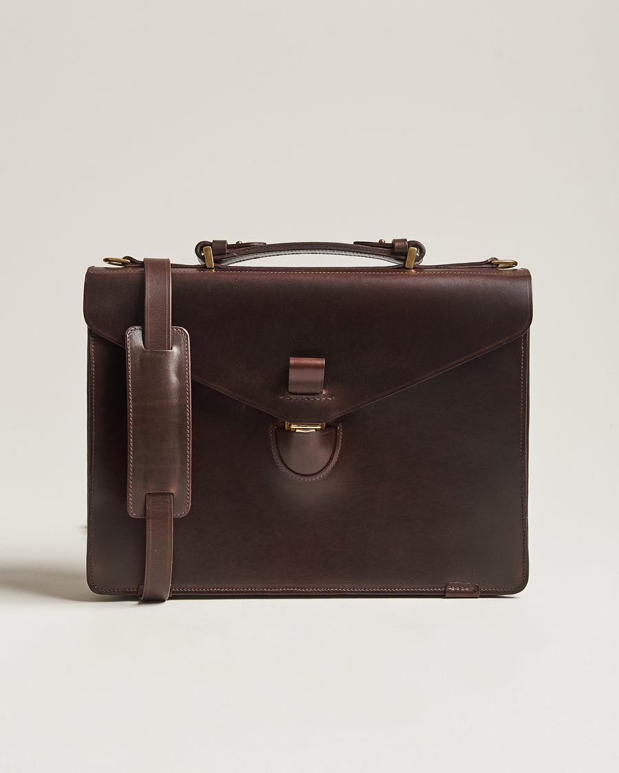 Men | Bags | Tärnsjö Garveri | TG1873 Briefcase Dark Brown