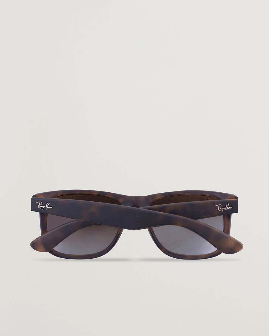 Men | Sunglasses | Ray-Ban | 0RB4165 Justin Polarized Wayfarer Sunglasses Havana/Brown
