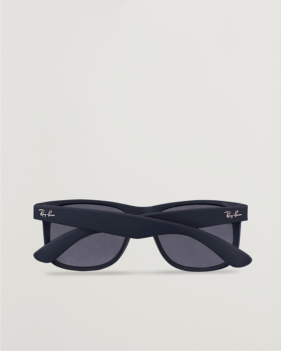 Men | Sunglasses | Ray-Ban | 0RB4165 Justin Polarized Wayfarer Sunglasses Black/Grey