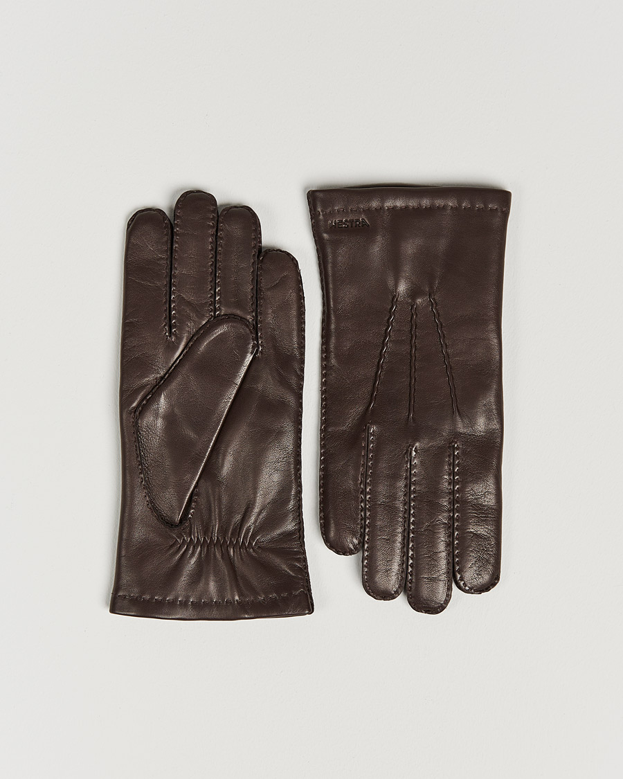 Men | Gloves | Hestra | Edward Wool Lined Glove Espresso