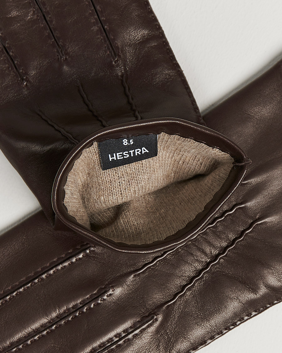 Men | Gloves | Hestra | Edward Wool Liner Glove Espresso