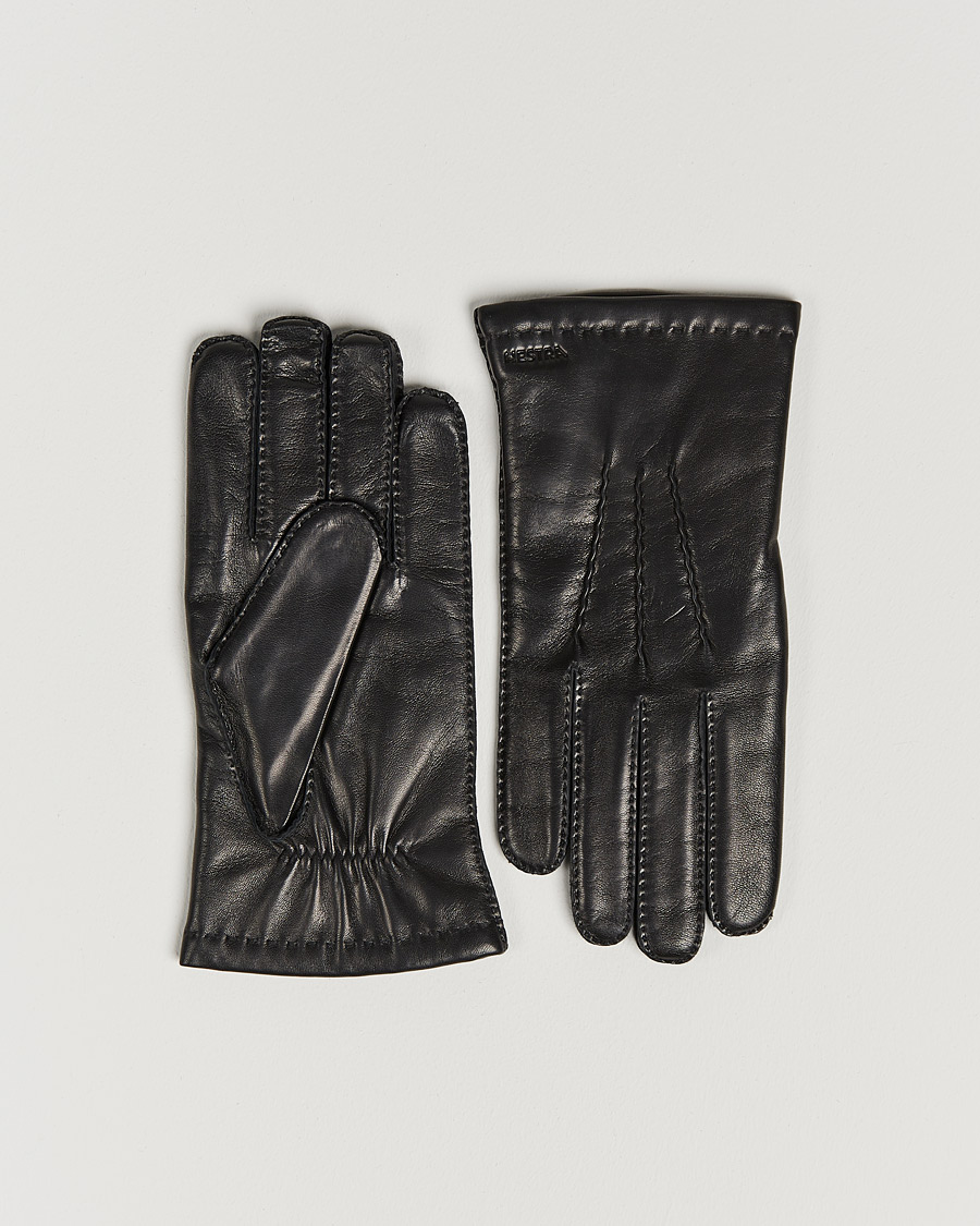 Men | Gloves | Hestra | Edward Wool Lined Glove Black
