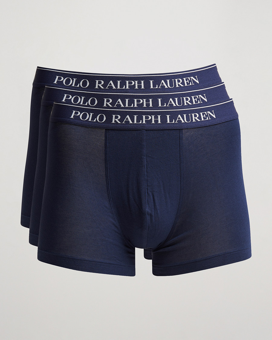 Men | Underwear & Socks | Polo Ralph Lauren | 3-Pack Trunk Navy