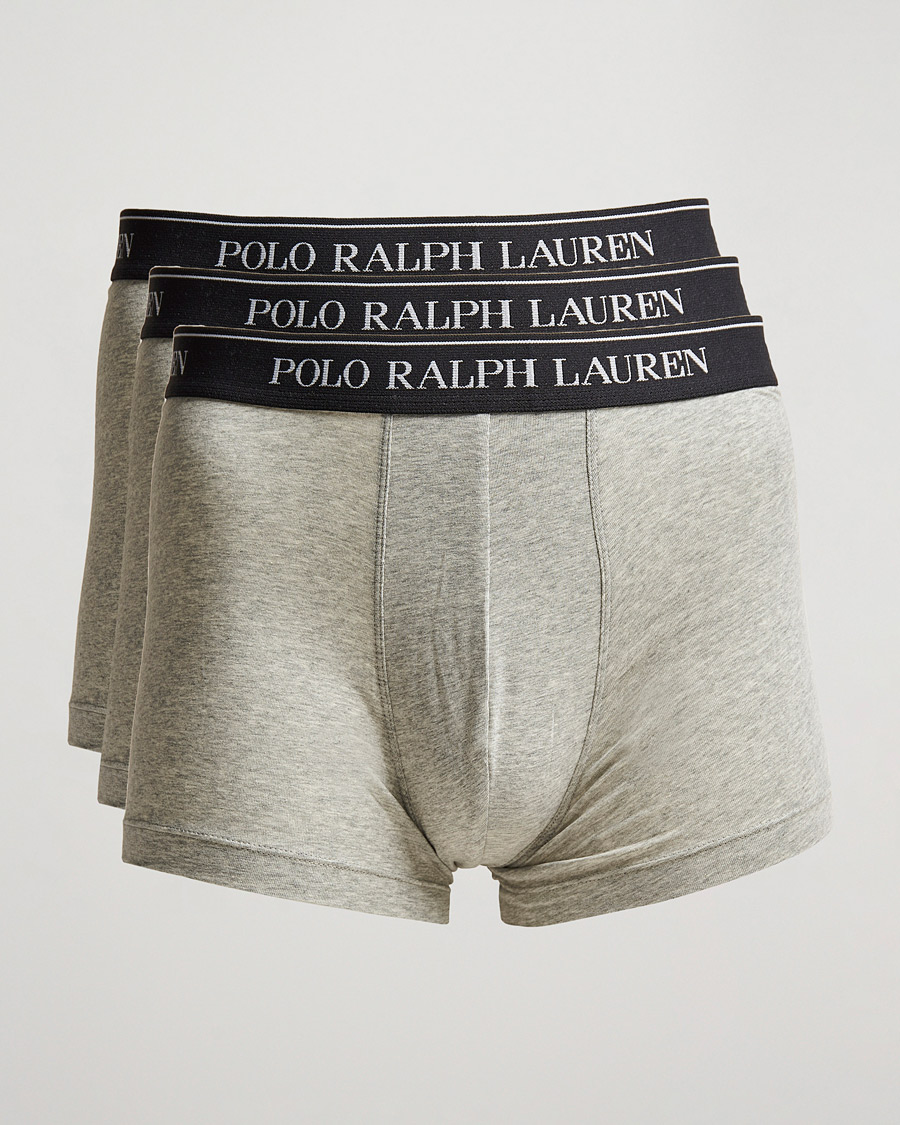 Men | Underwear & Socks | Polo Ralph Lauren | 3-Pack Trunk Andover Heather Grey