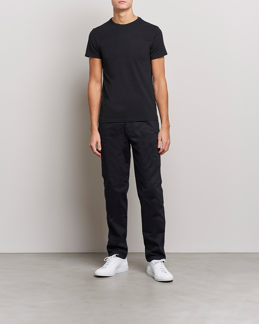 Men | T-Shirts | Polo Ralph Lauren | 2-Pack Cotton Stretch T-Shirt Black