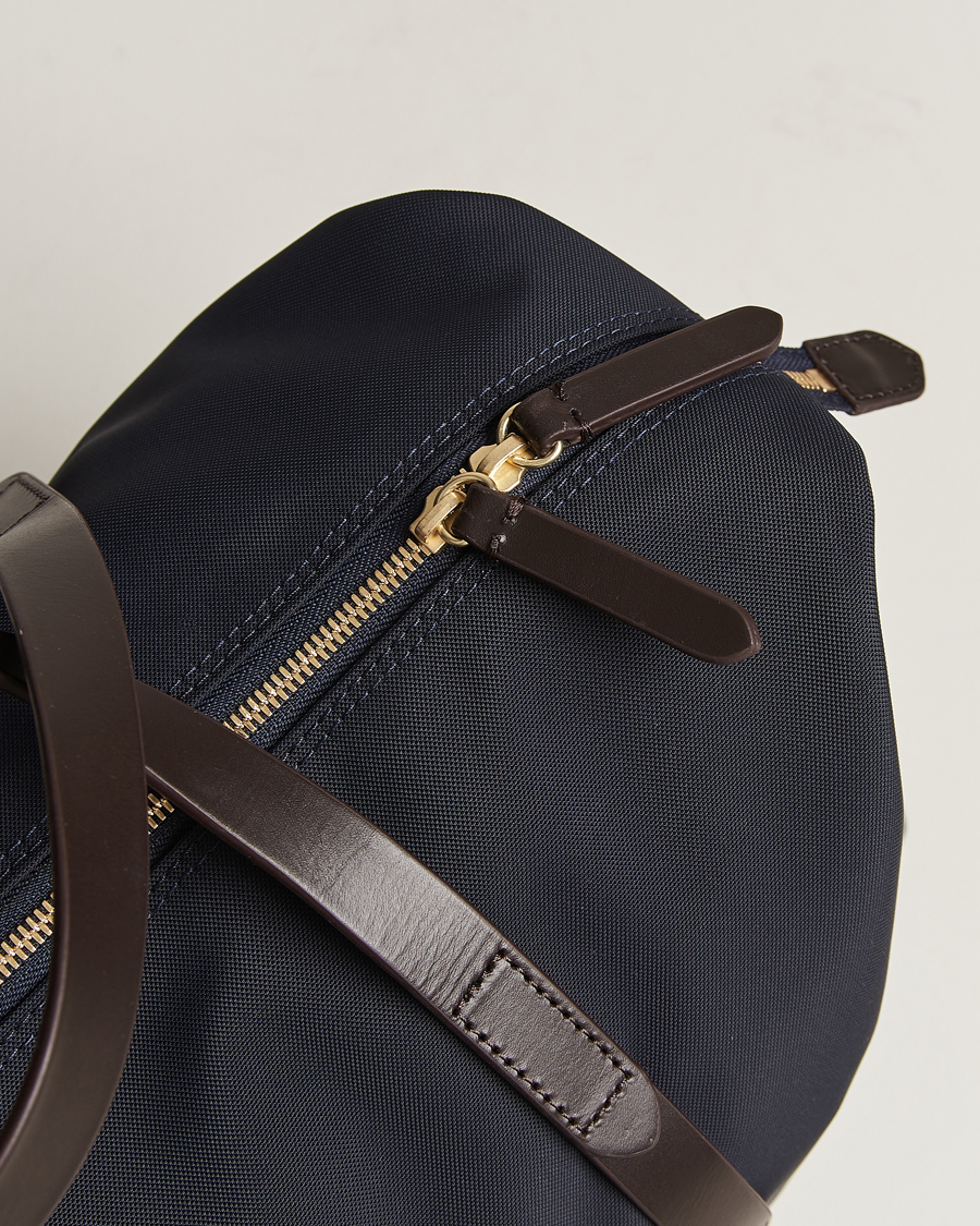 Men | Bags | Mismo | M/S Utility Nylon Duffle Bag Navy/Dark Brown
