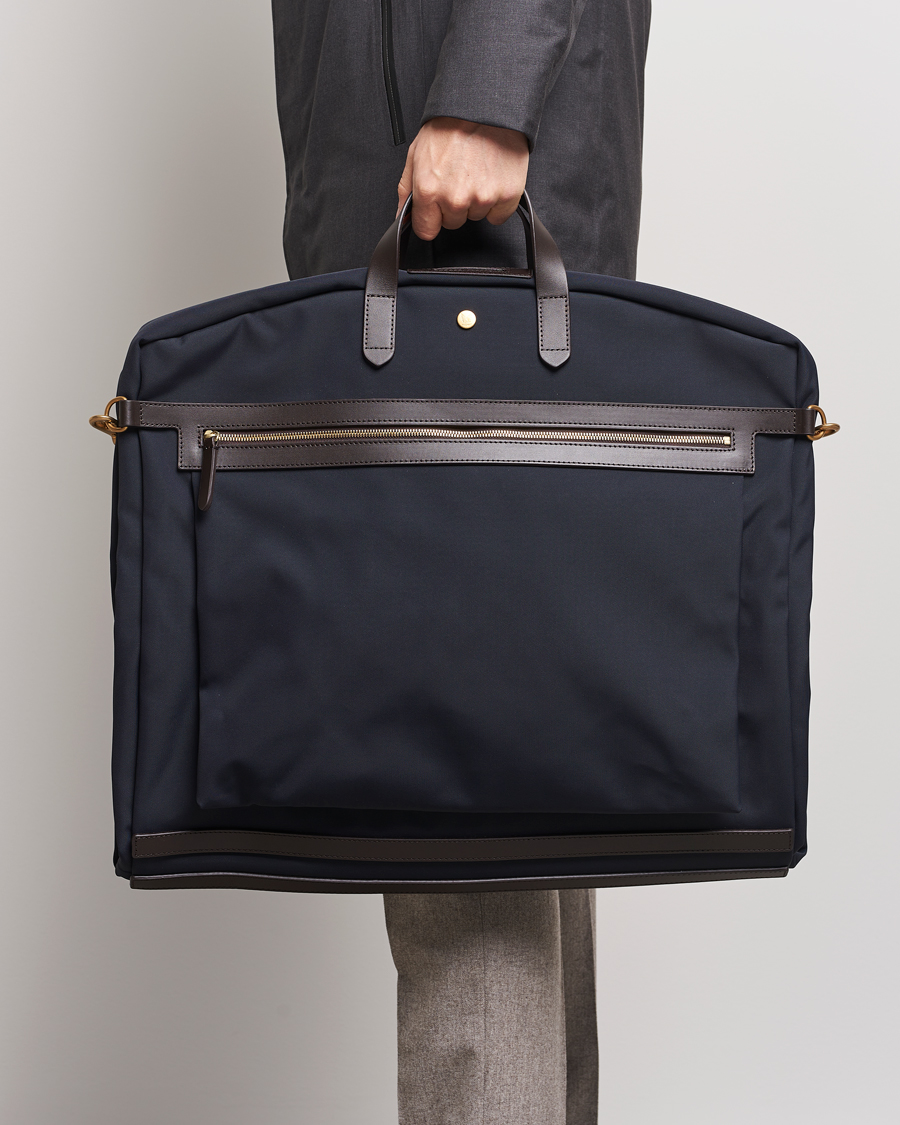 Men | Bags | Mismo | M/S Suit Carrier Navy/Dark Brown