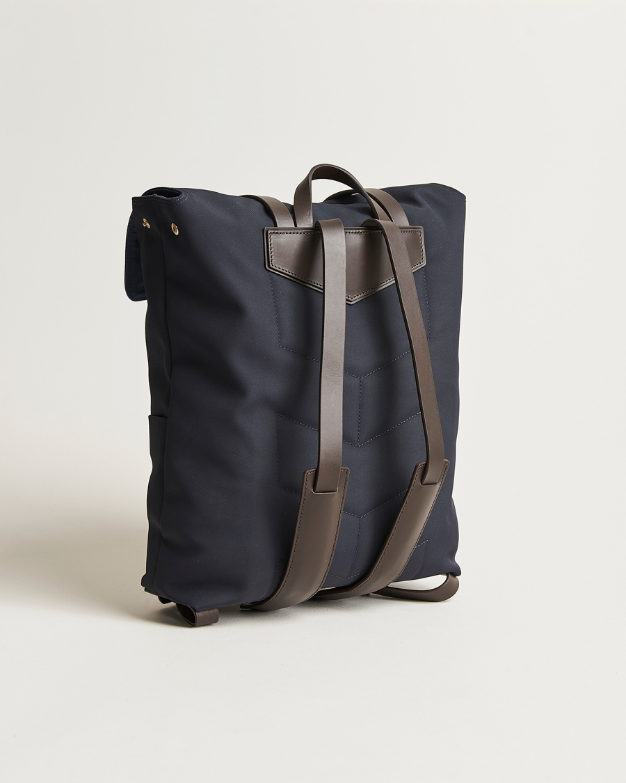 Men | Bags | Mismo | M/S Nylon Backpack Navy/Dark Brown