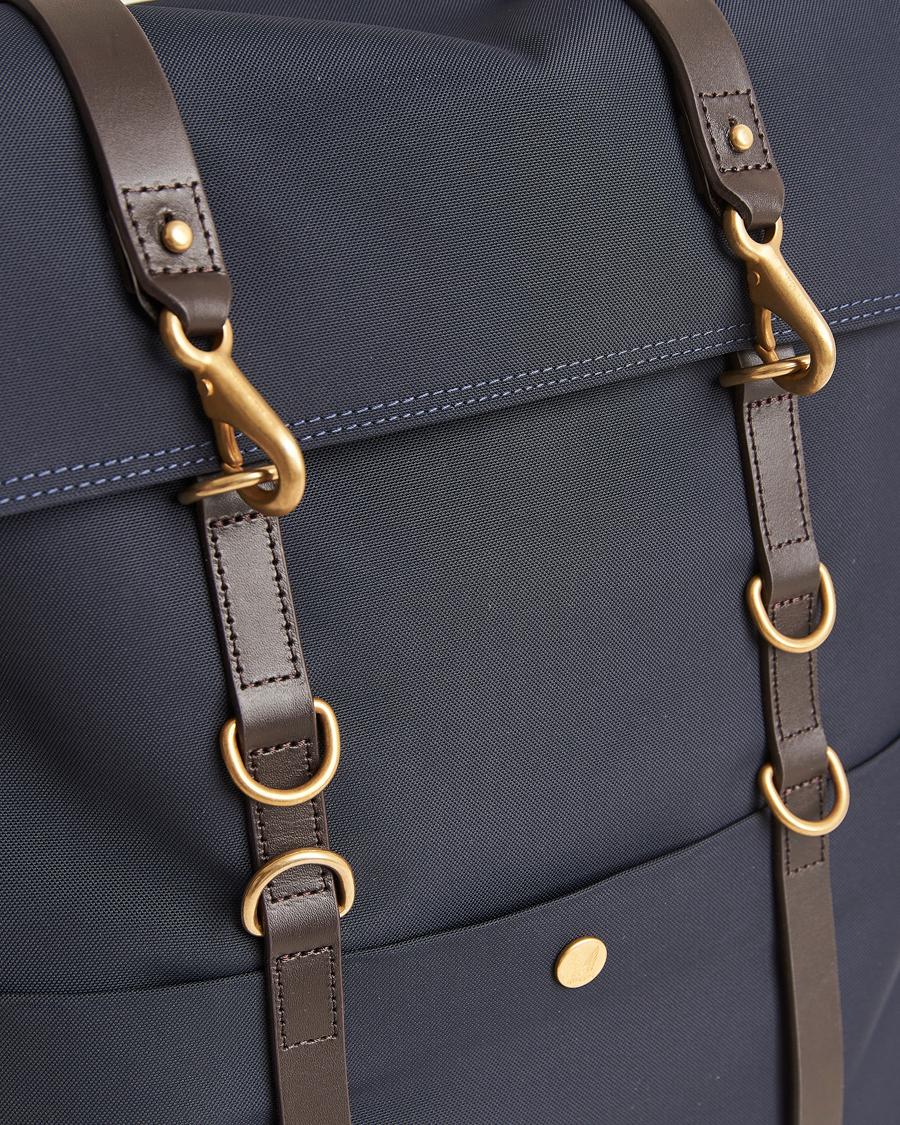 Men | Bags | Mismo | M/S Nylon Backpack Navy/Dark Brown