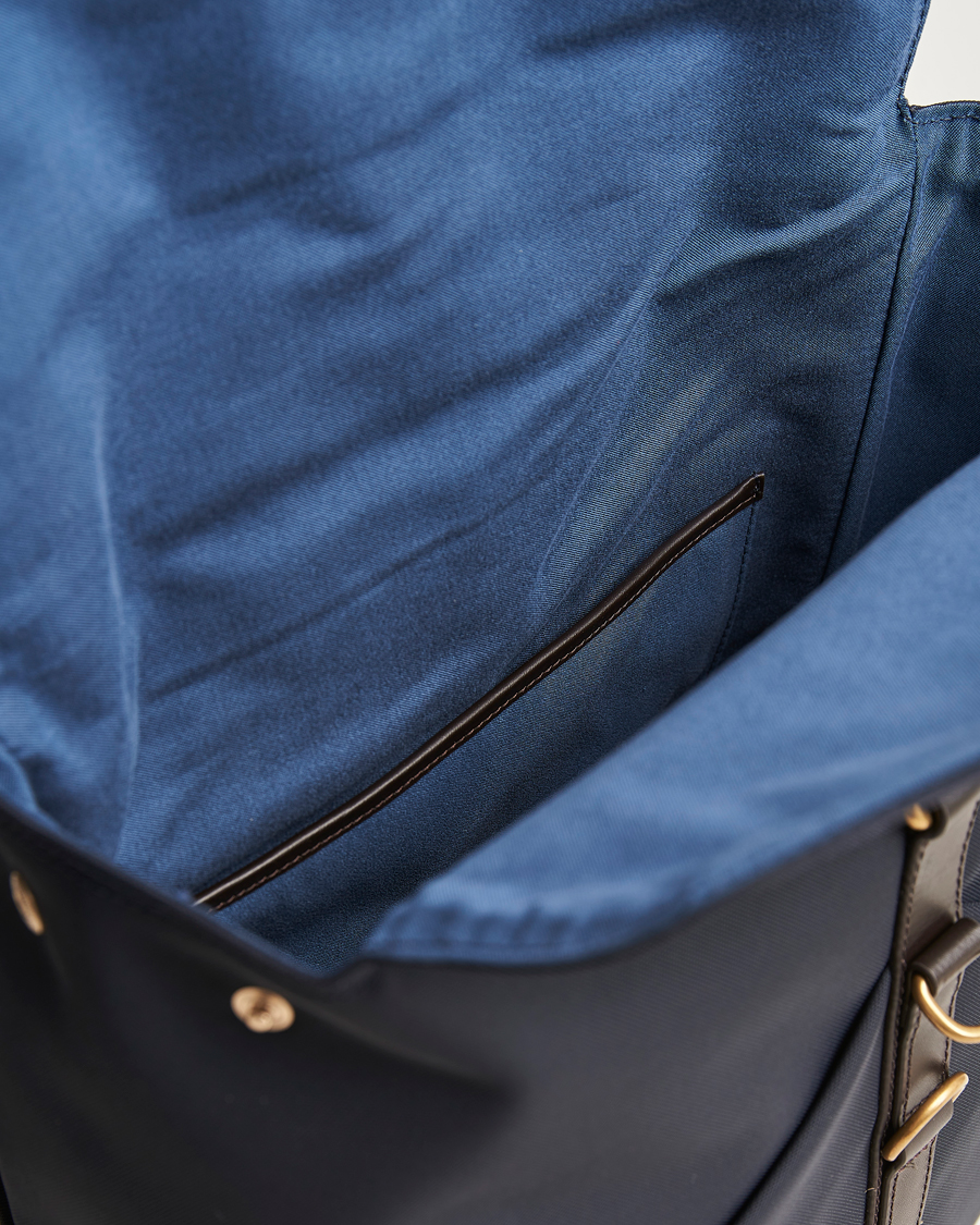 Men | Bags | Mismo | M/S Nylon Backpack Navy/Dark Brown