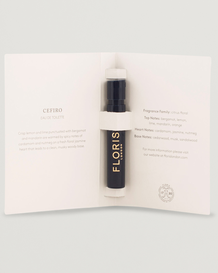 Men | | | Floris London Cefiro Eau de Toilette 2ml Sample