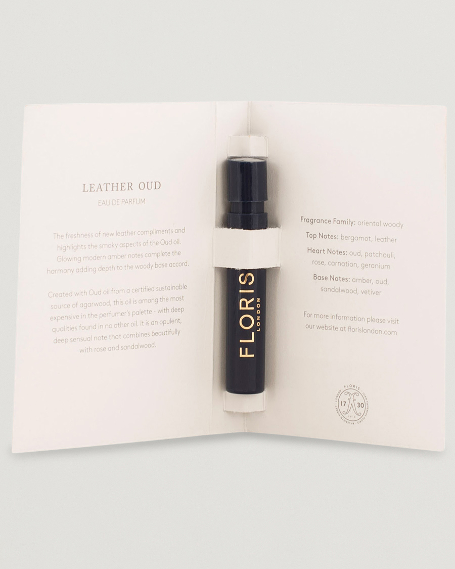 Men | Fragrances | | Floris London Leather Oud Eau de Parfum 1,2ml Sample