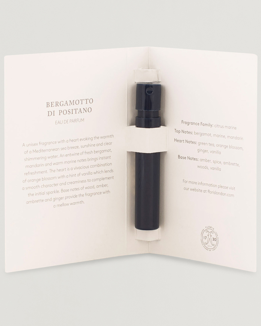 Men | | | Floris London Bergamotto di Positano Eau de Parfum 2ml Sample