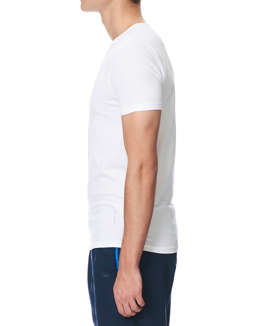 Men | T-Shirts | BOSS BLACK | BOSS 2-Pack V-Neck Slim Fit Tee White