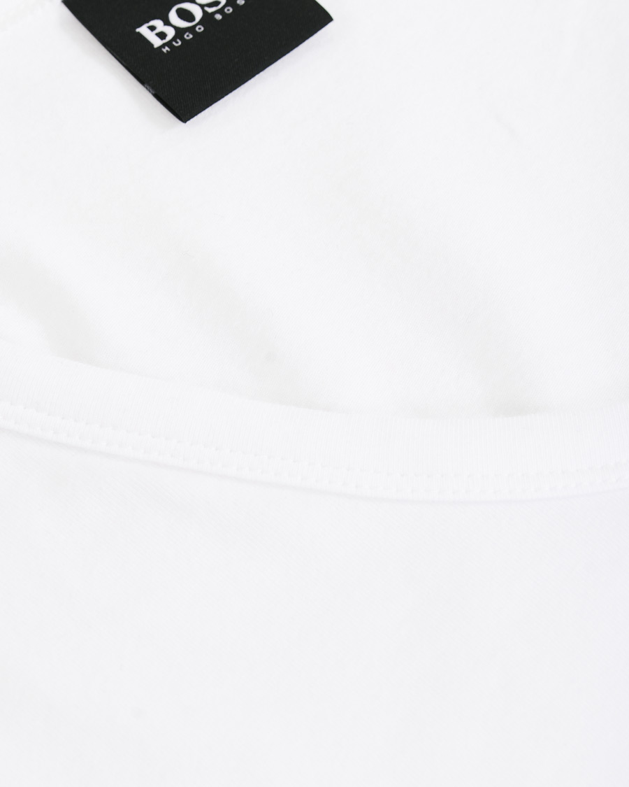 Men | T-Shirts | BOSS BLACK | BOSS 2-Pack V-Neck Slim Fit Tee White