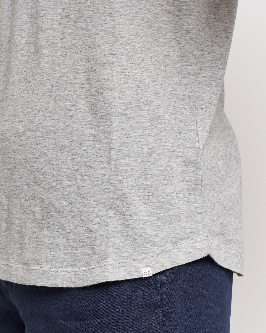 Men | T-Shirts | Orlebar Brown | OB Crew Neck Tee Mid Grey Melange