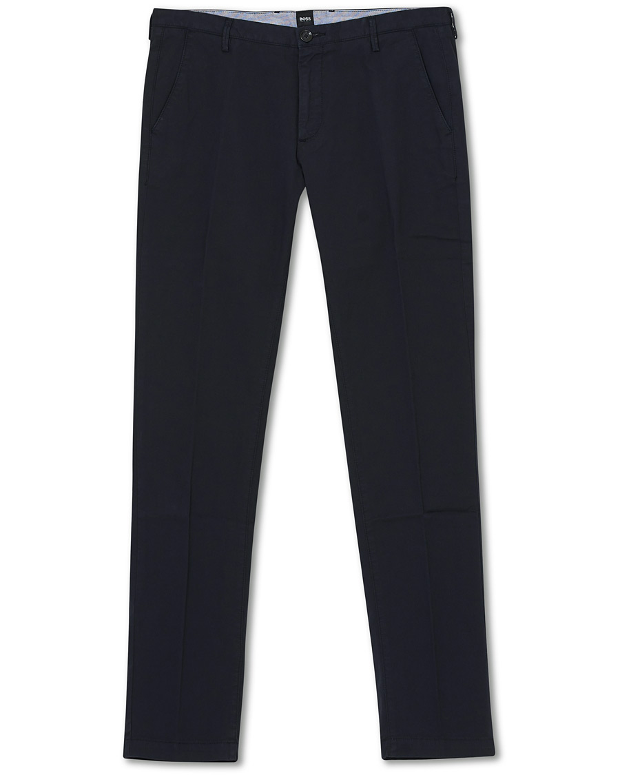 Men | Trousers | BOSS BLACK | BOSS Rice 3D Chinos Dark Blue