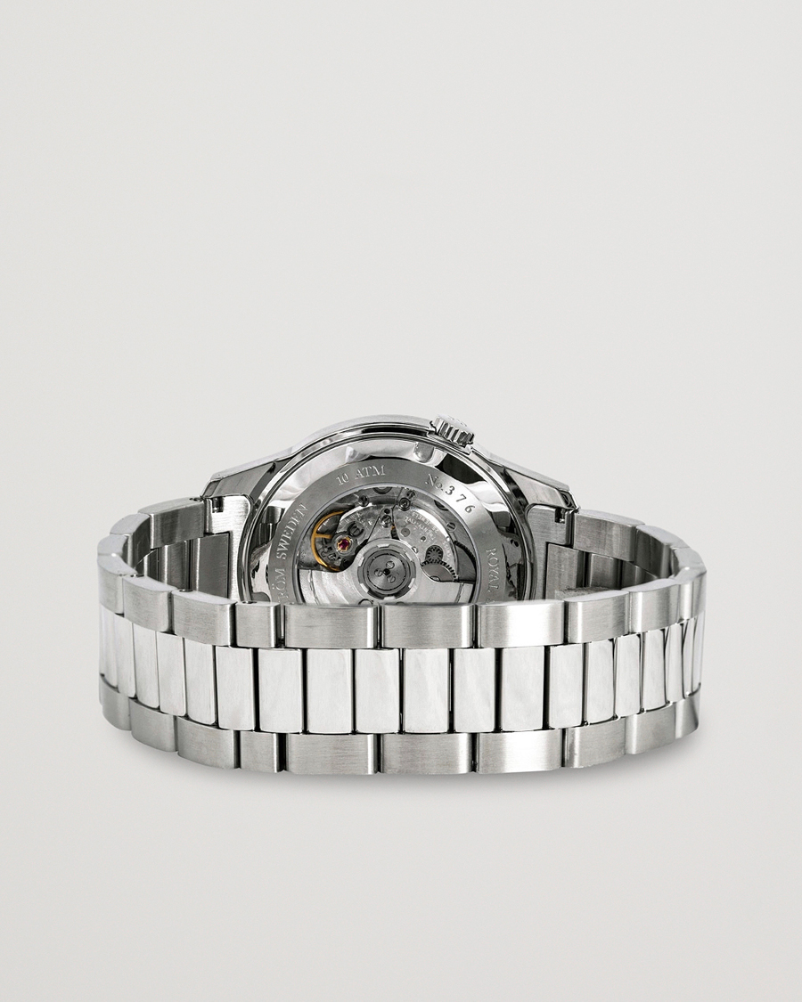 Men | Sjöö Sandström Royal Steel Classic 41mm White and Steel | Sjöö Sandström | Royal Steel Classic 41mm White and Steel