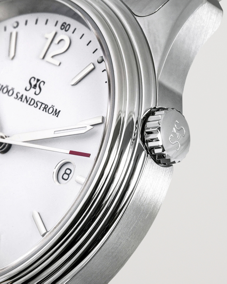Men | Sjöö Sandström Royal Steel Classic 41mm White and Steel | Sjöö Sandström | Royal Steel Classic 41mm White and Steel
